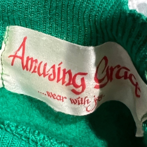 Vintage 80s Christmas Tree Xmas Ugly Sweater Party 1980s Pullover Sweatshirt - Picture 7 of 8